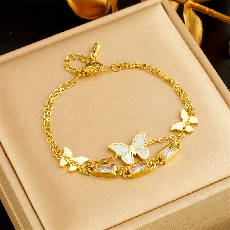 Bracciale farfalla doppio strato europeo