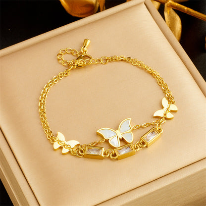 Bracciale farfalla doppio strato europeo