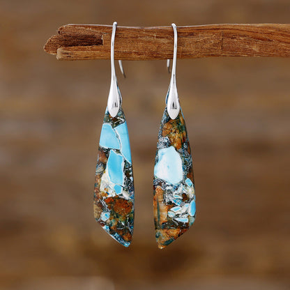 Orecchini boho pietra