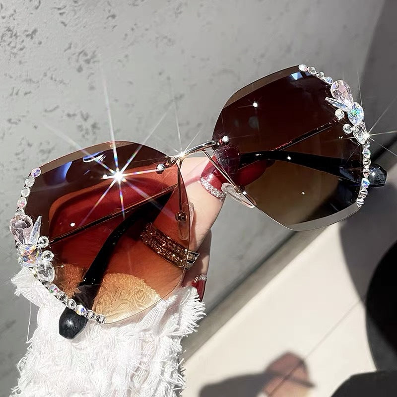 Occhiali da sole protezione UV stile coreano