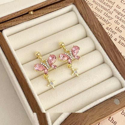 Orecchini farfalla zircone dolci
