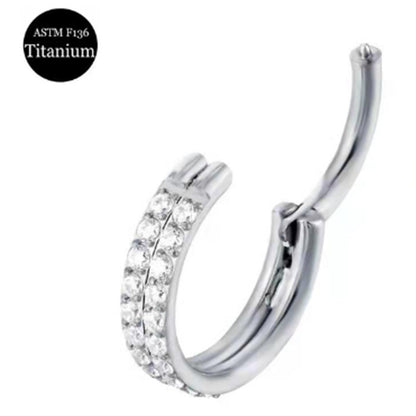 Orecchino piercing zircone