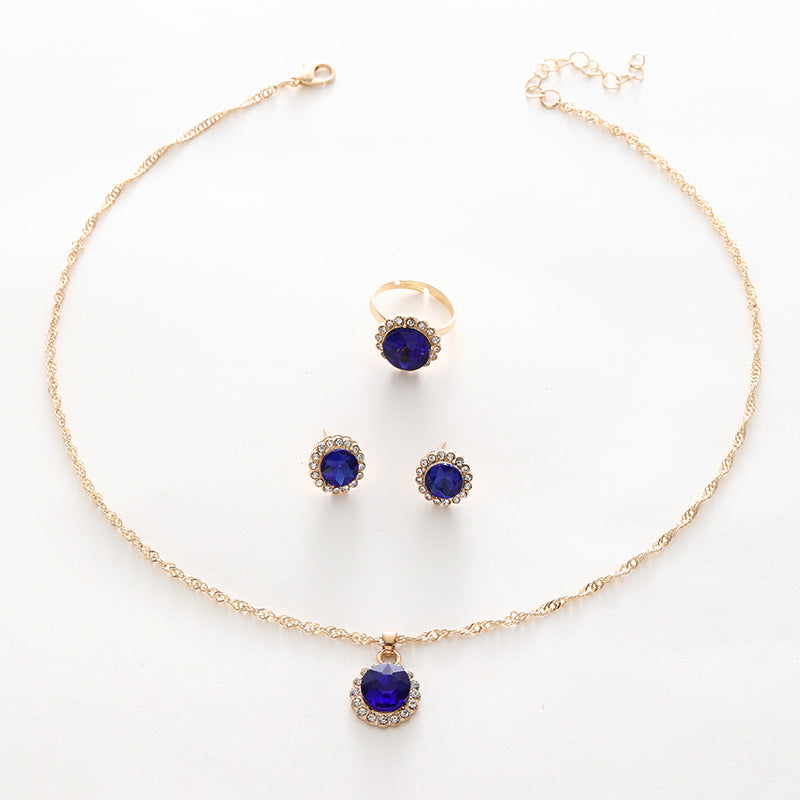 Parure strass e zirconi