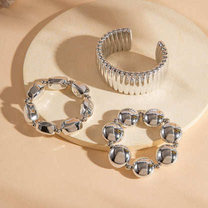 Bracciale geometrico multistrato