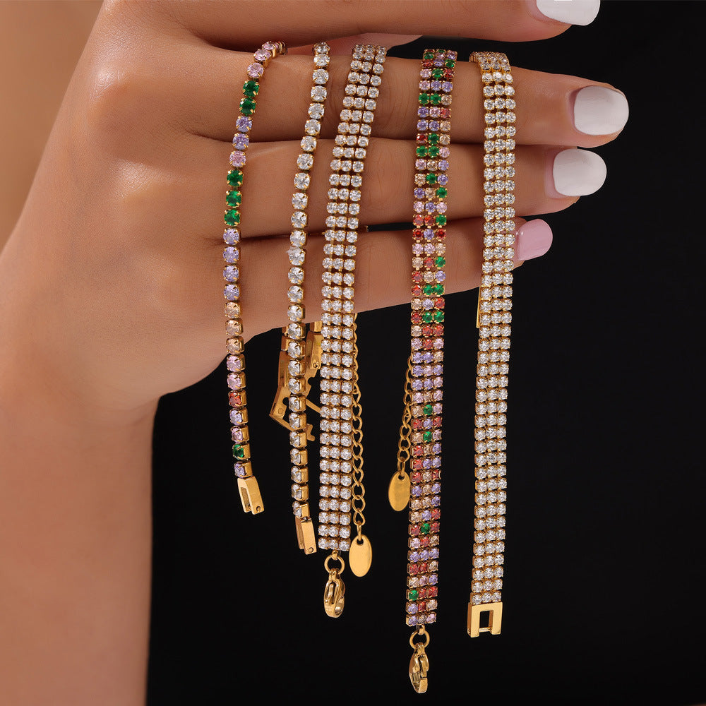 Bracciale acciaio titanio francese