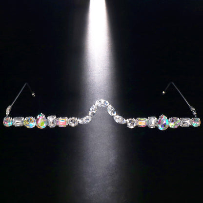 Occhiali con montatura strass
