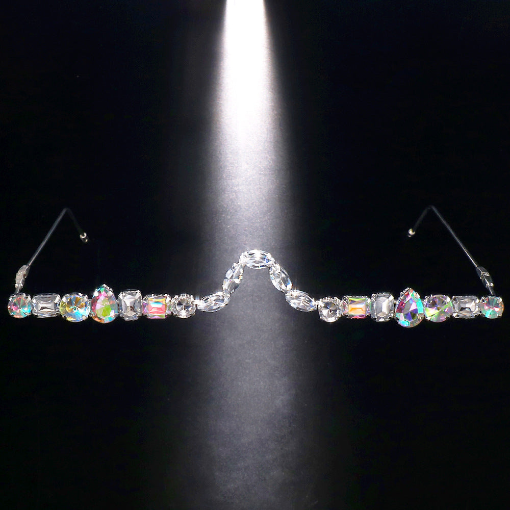Occhiali con montatura strass