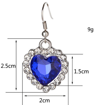 Set cristalli zircone blu