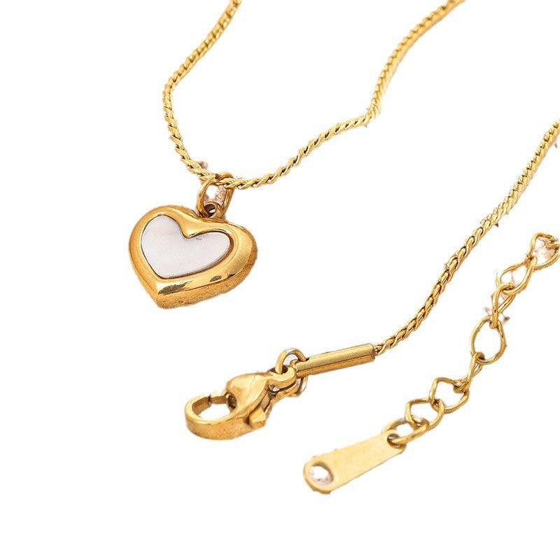 Collana Cuore Madreperla
