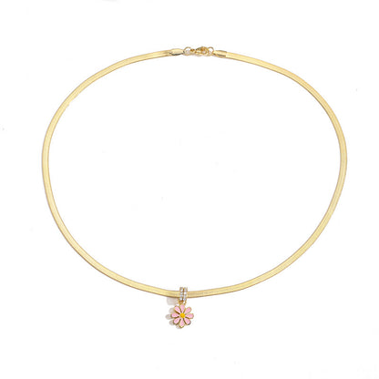 Set collana e orecchini crisantemo