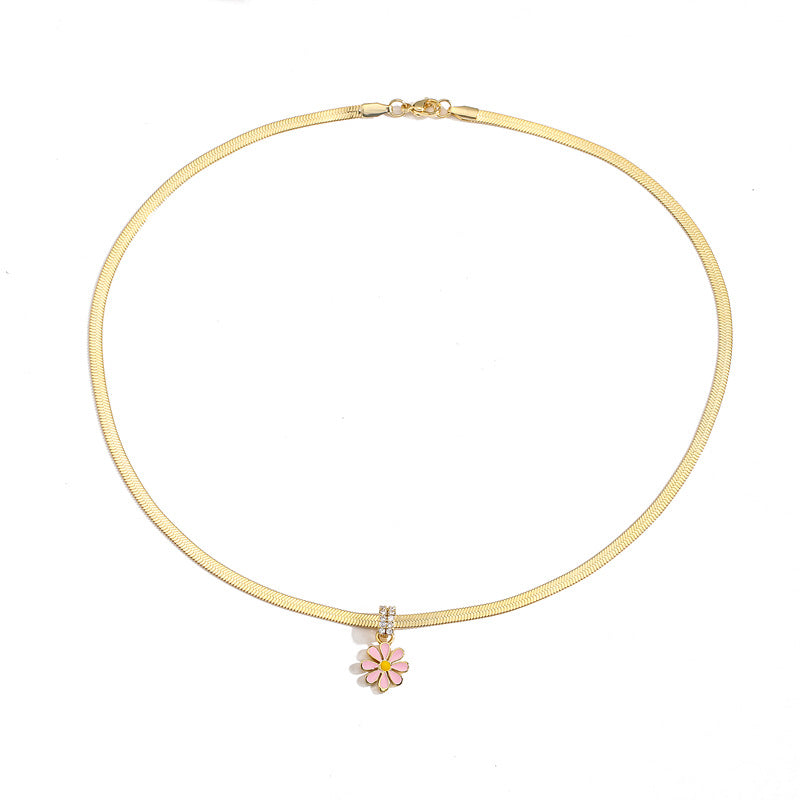 Set collana e orecchini crisantemo