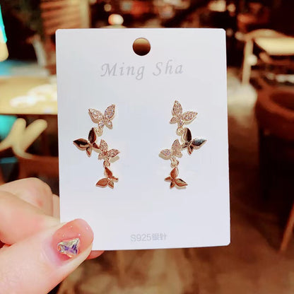 Orecchini farfalle rame