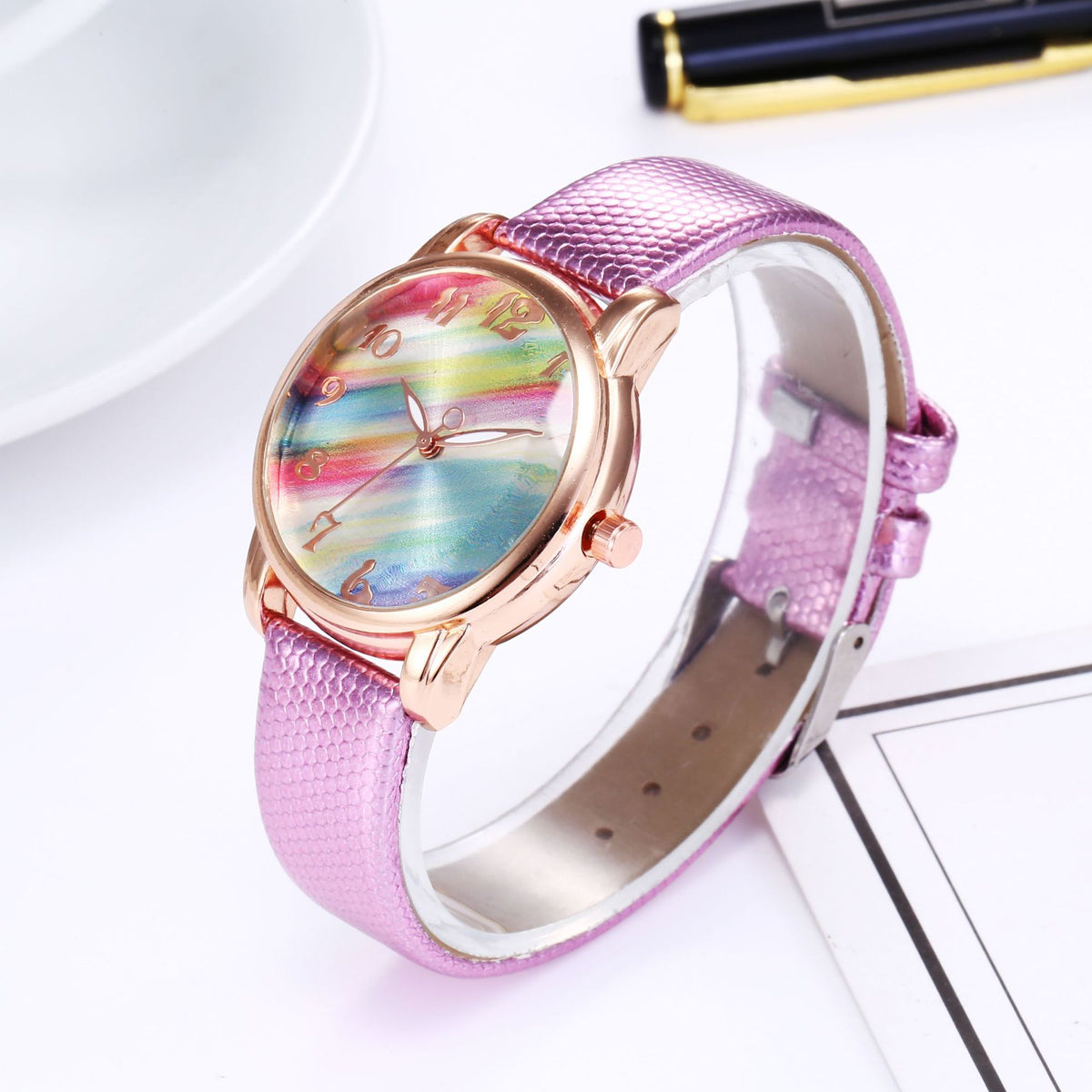 Orologio quadrante arcobaleno