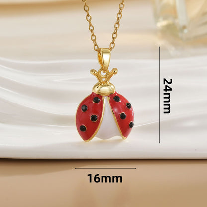 Collana coccinella a sette puntini