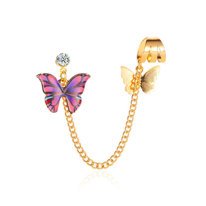 Orecchini farfalla multicolore