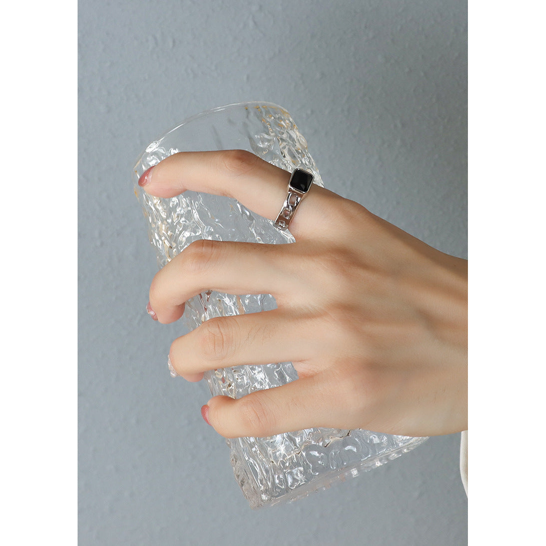Collana con doppia catena e zircone