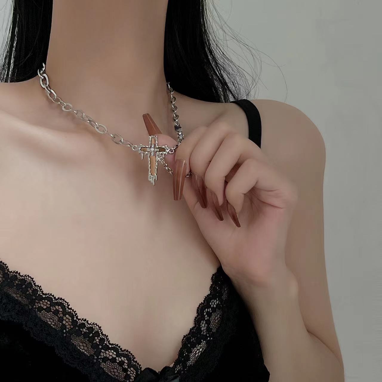 Collana Croce Specchio
