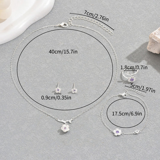 Set gioielli fiore di ciliegio