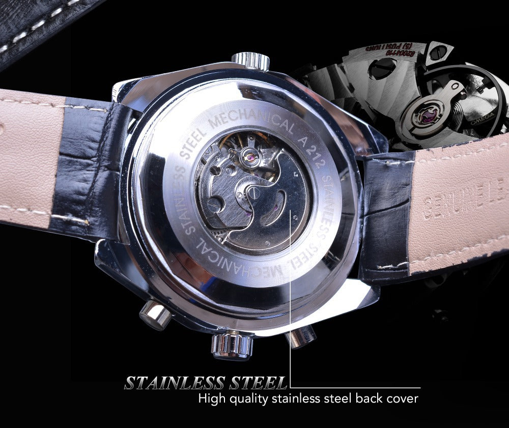 Orologio meccanico uomo multifunzione