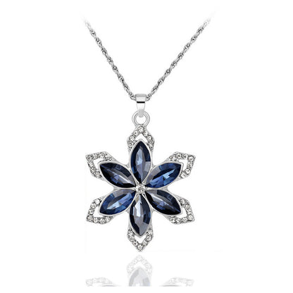 Set fiore con diamanti