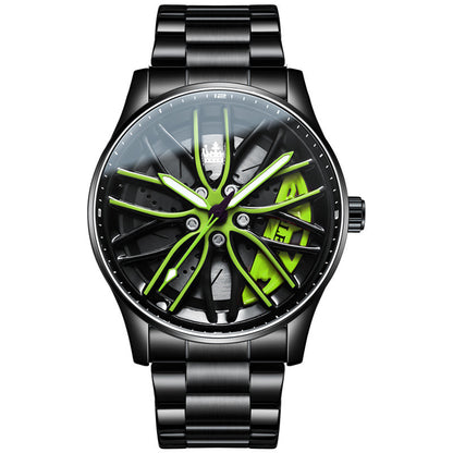Orologio uomo traforato luminoso al quarzo