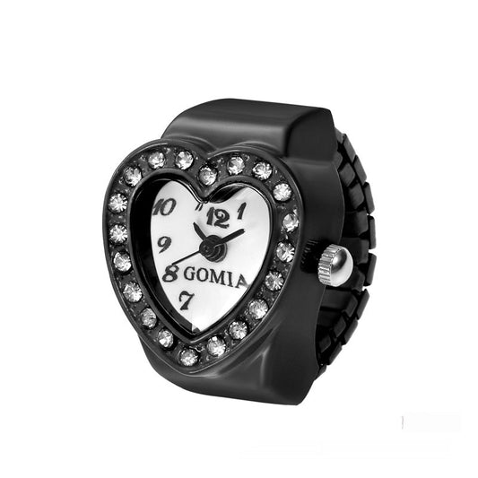 Anello orologio cuore