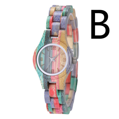 Orologio donna in bambù