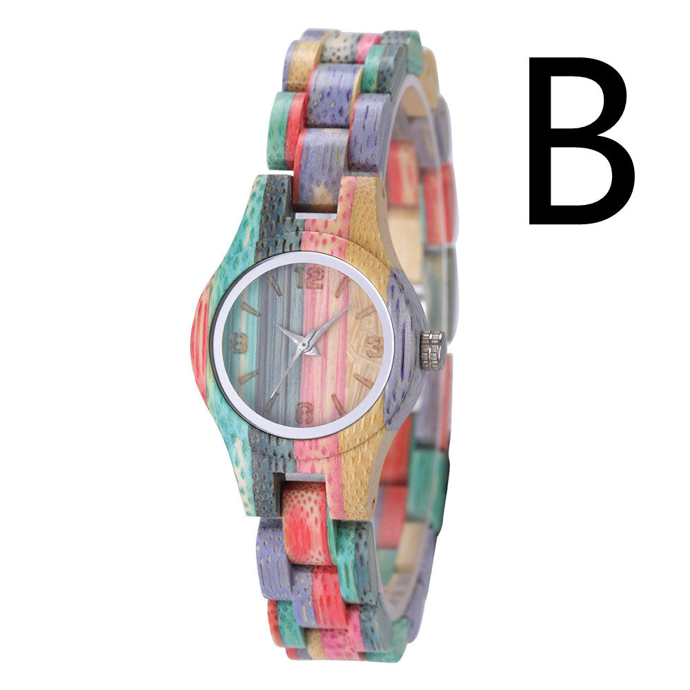 Orologio donna in bambù