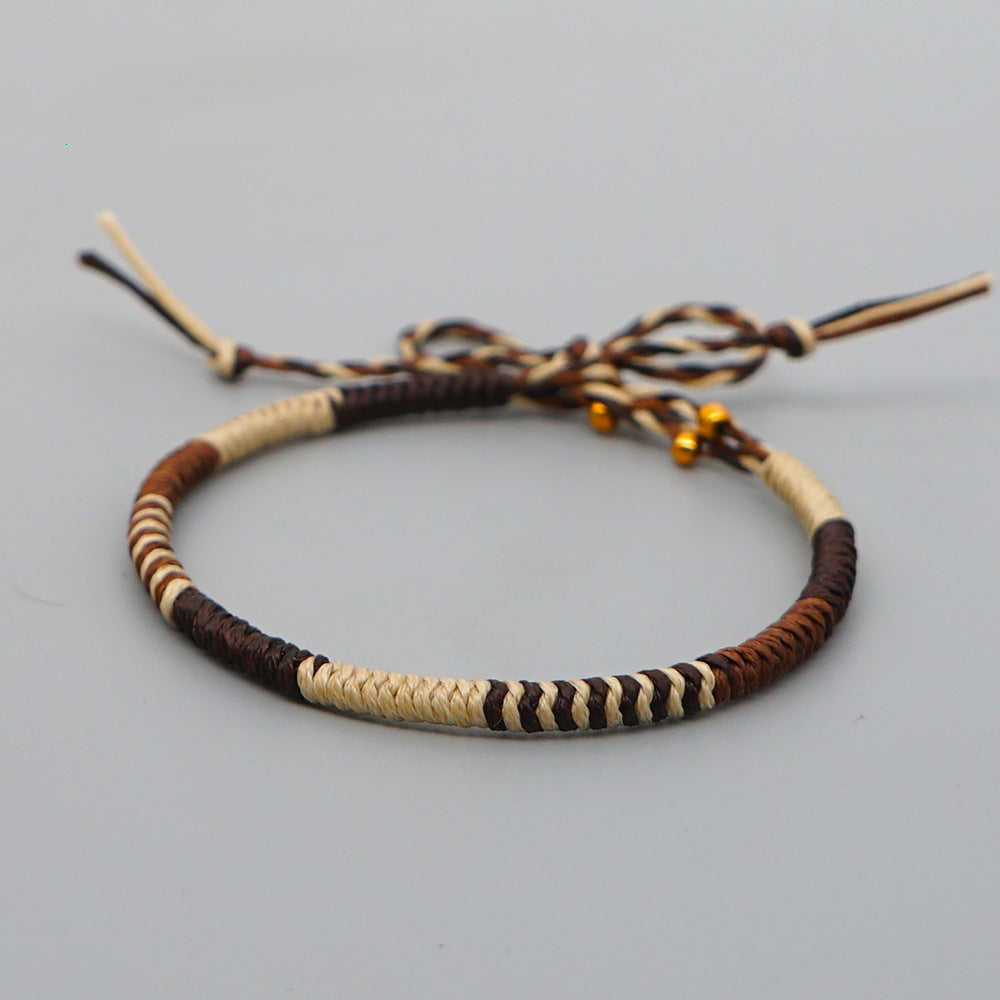Bracciale natalizio corda