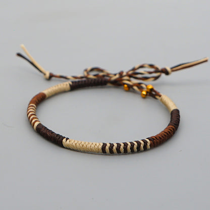 Bracciale natalizio corda