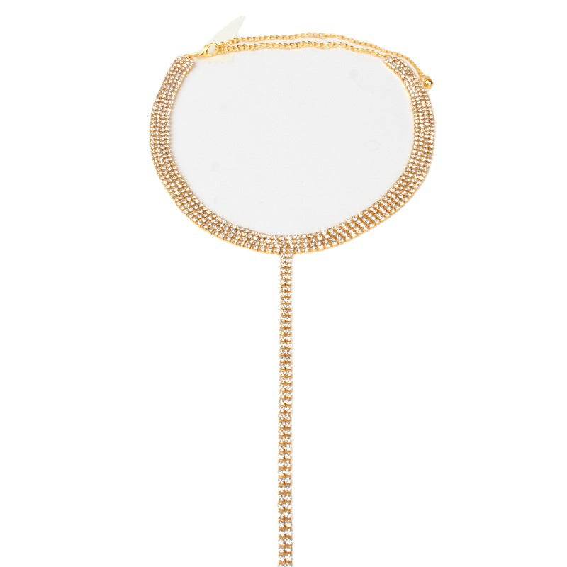 Collana doppia con pendente T