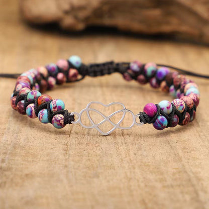 Bracciale bohemien doppio strato