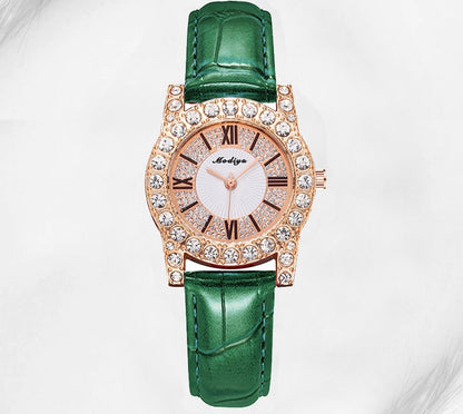 Orologio donna quadrante romano cristalli incastonati