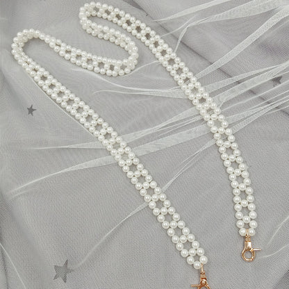 Collana perle intrecciata