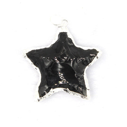 Pendente stella e luna sfaccettato