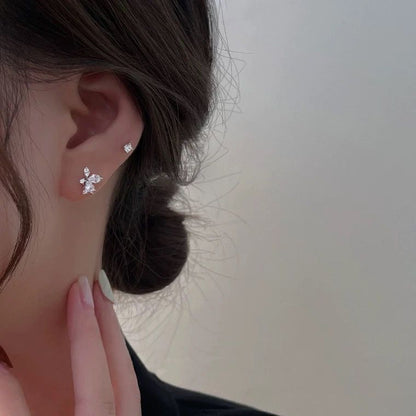 Orecchini farfalla diamante argento 925