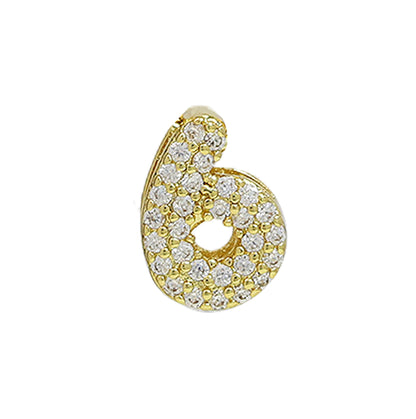 Ciondolo zircone ottone