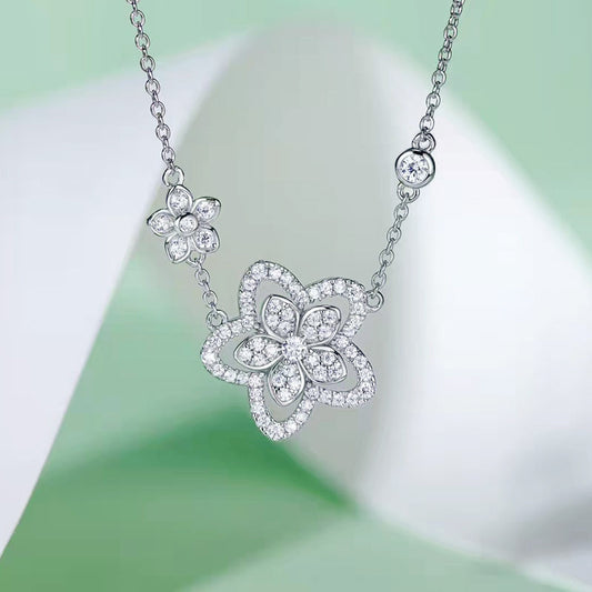 Collana farfalla fiori