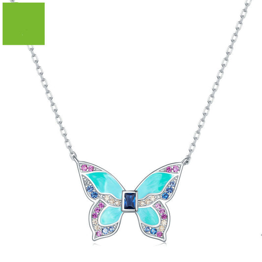 Collana farfalla platino