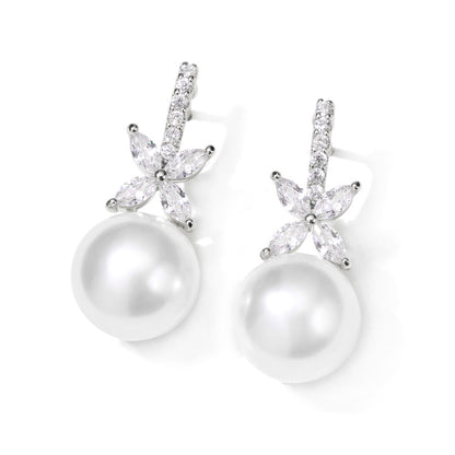 Orecchini zircone con intarsi micro