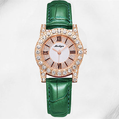 Orologio donna quadrante romano cristalli incastonati