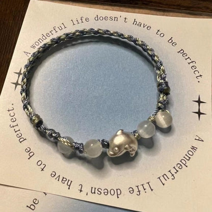 Bracciale argento delfino