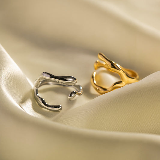 Anello aperto geometrico