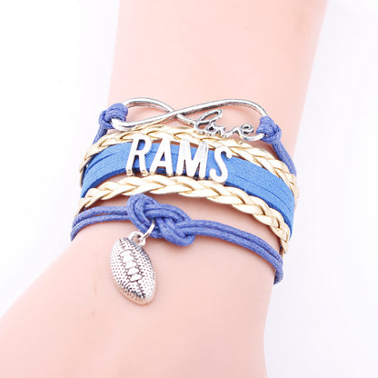 Bracciale multi-strato in pelle