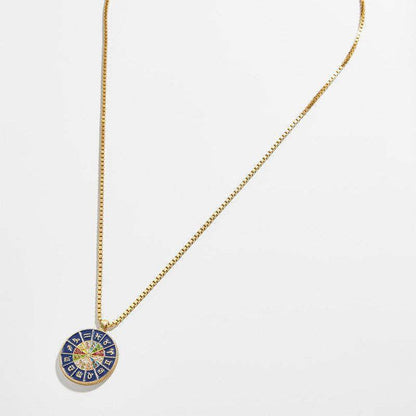 Collana segni zodiacali doppio lato