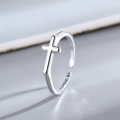 Anello croce dorato