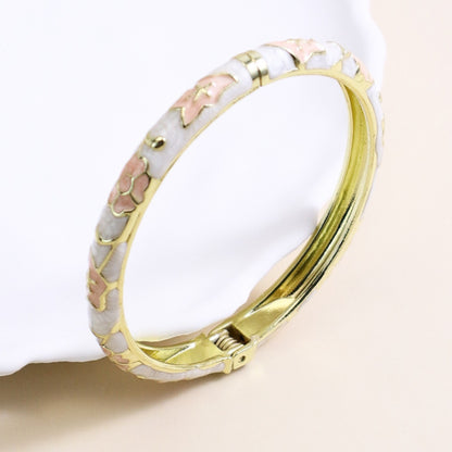 Bracciale smalto fiori
