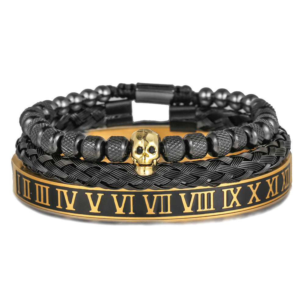 Bracciale scheletro intrecciato