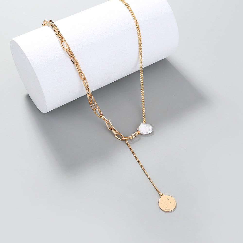 Collana perle barocco multistrato