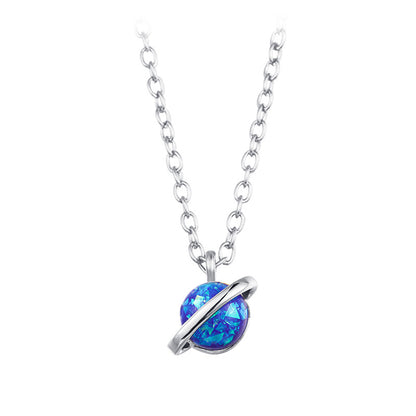 Collana opale pendente pianeta